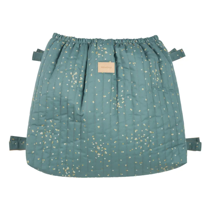 Nobodinoz Sac pour poussette Hyde Park | Bleu Vert