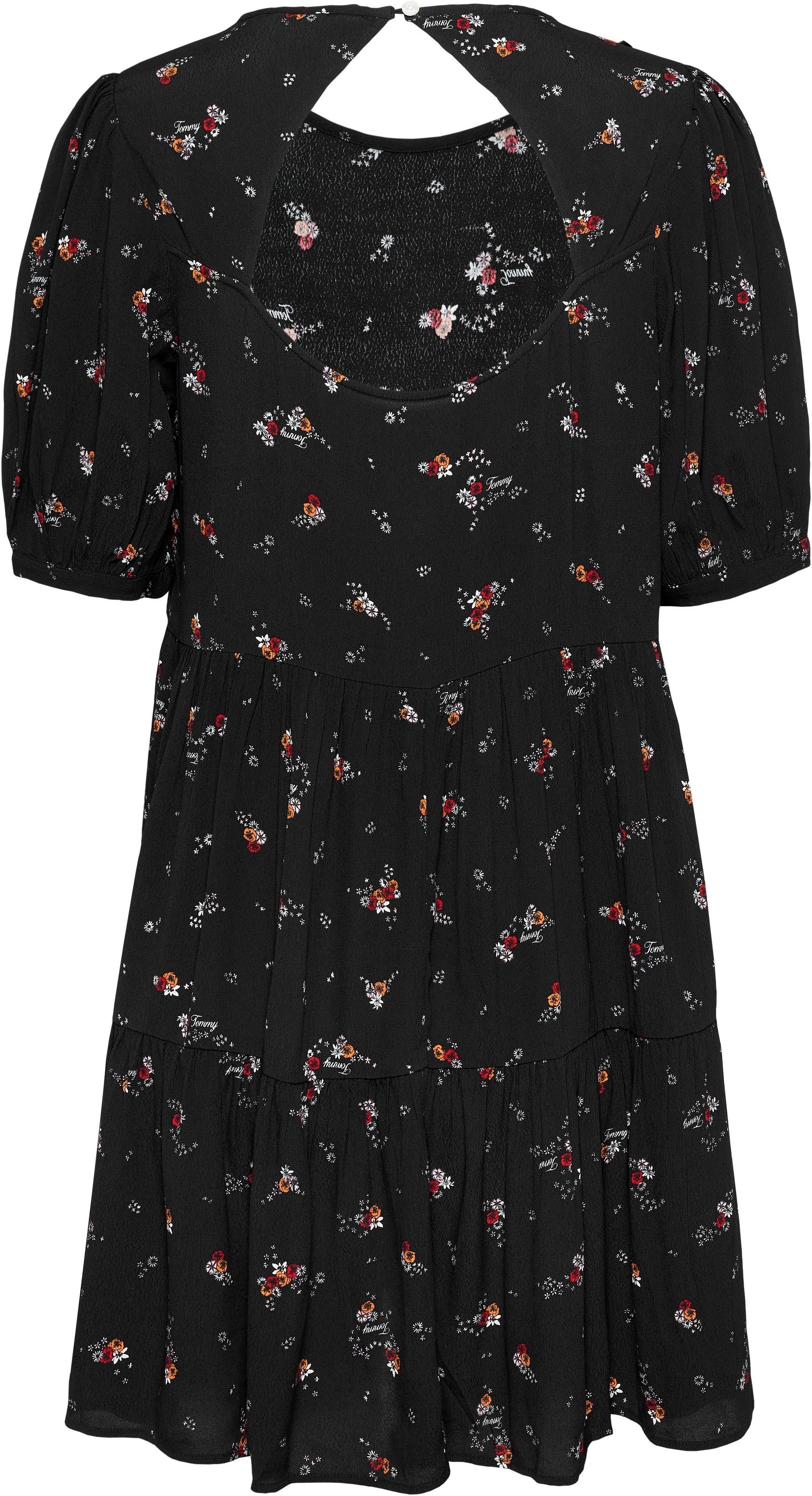 Tommy Jeans Blusenkleid »TJW BLACK FLORAL TIERD DRESS EXT« mit Blumenprint