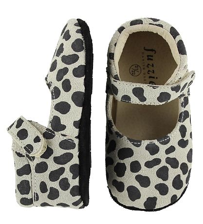 Fuzzies Ballerina Hausschuhe - Puk - Dalmatinerprint