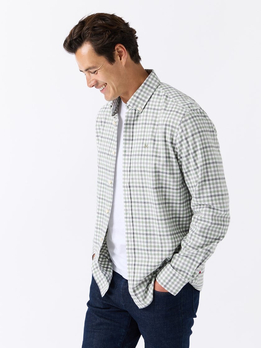 Dupont skjorte - Regular fit Dusty Olive