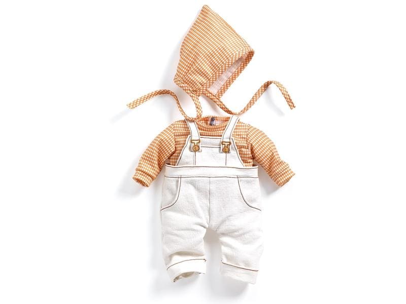 DJECO Puppenkleidung Pomea: Kleiderset Cannelle Trendiges Outfit mit bestickten Verschlüssen