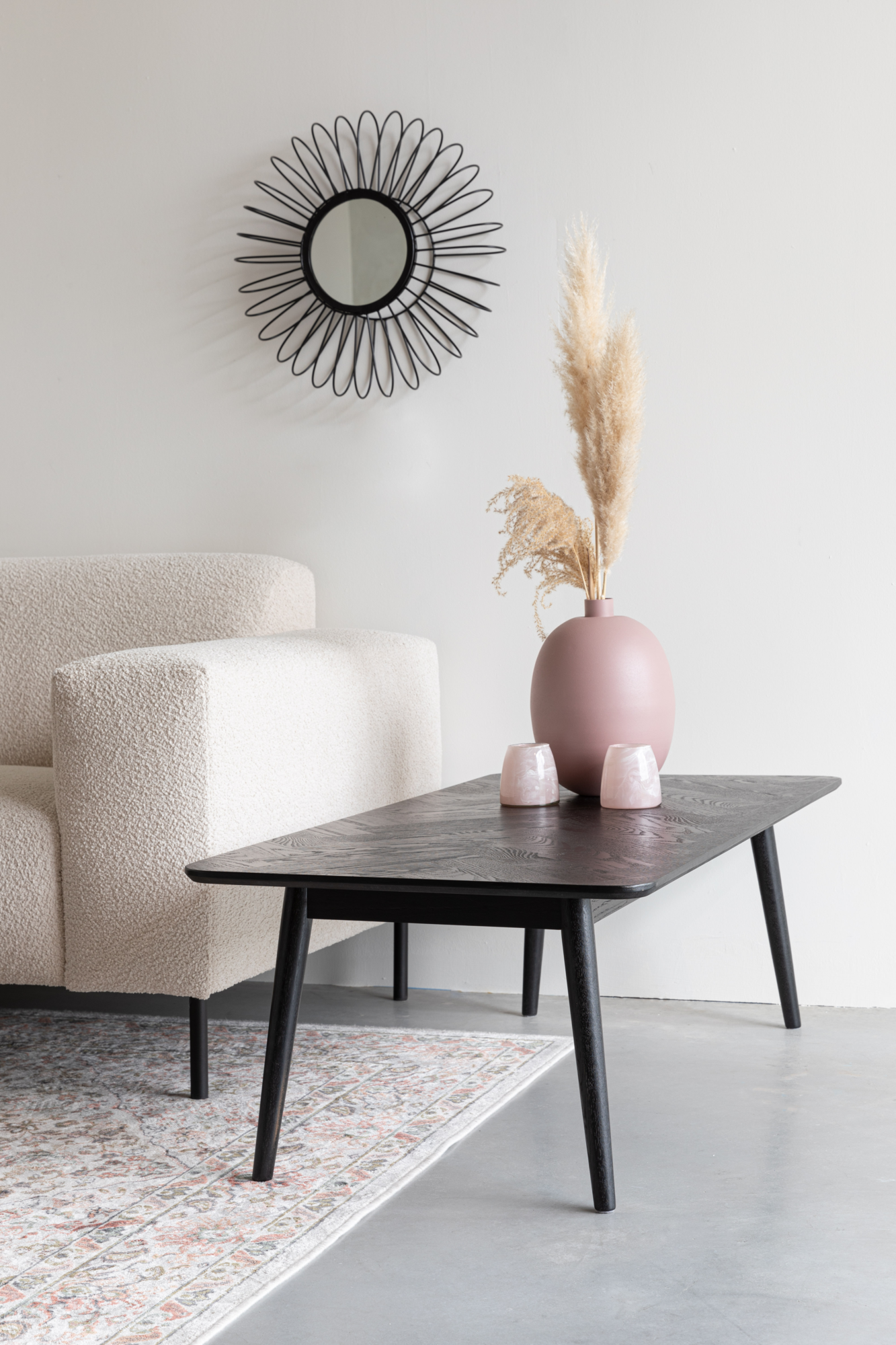 Salontafel Fabio Rechthoek zwart