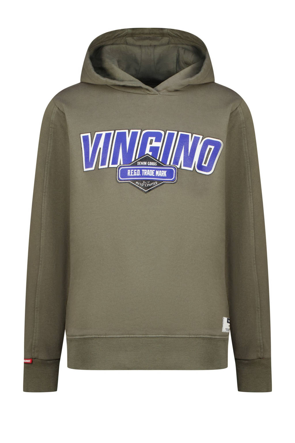 Vingino hoodie Nack met logo armygroen