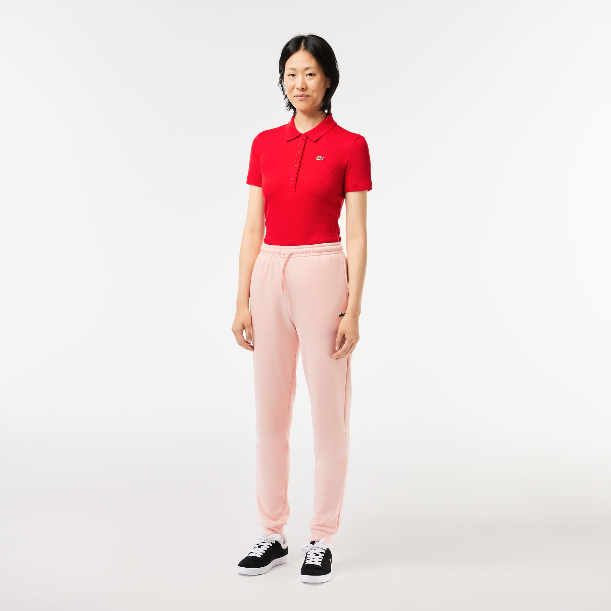 Pantalon de survêtement Jogger femme Lacoste en molleton Pantalons de survêtement - Rose - Lacoste - Femme