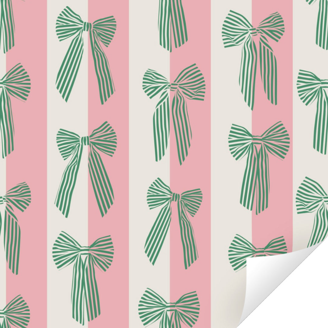 ole inpakpapier big bow - forest green - 3 m