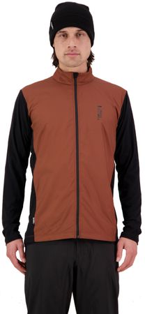 REDWOOD WIND Herren-Merino-Langarmtrikot mit Windschutz  dark copperblack  S