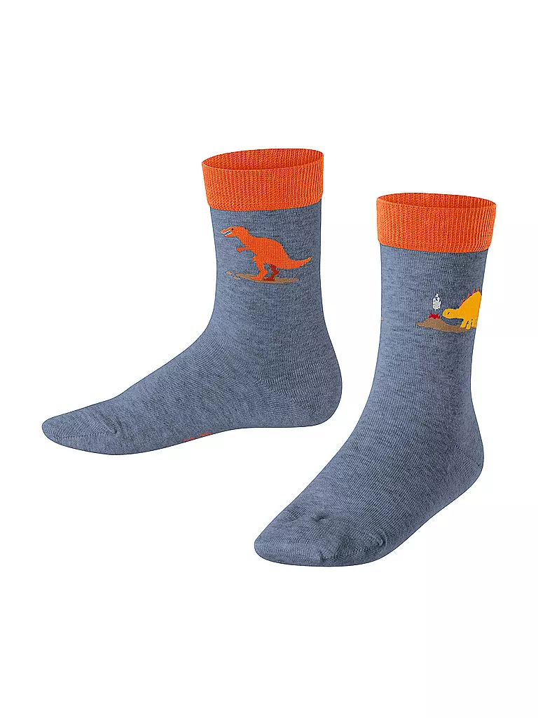 FALKE Jungen Socken DINOSAURS light jeans  blau