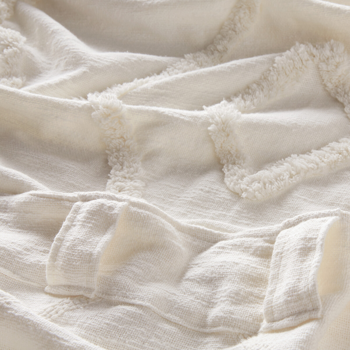 LA REDOUTE INTERIEURS<br>Cortina com laços ocultos, em algodão, Assa