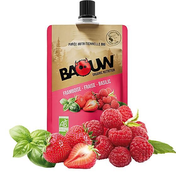 BAOUW - PUREE FRAMBOISE/FRAISE/BASILIC BIO 90 G