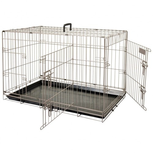 gaiola de metal marrom para cães