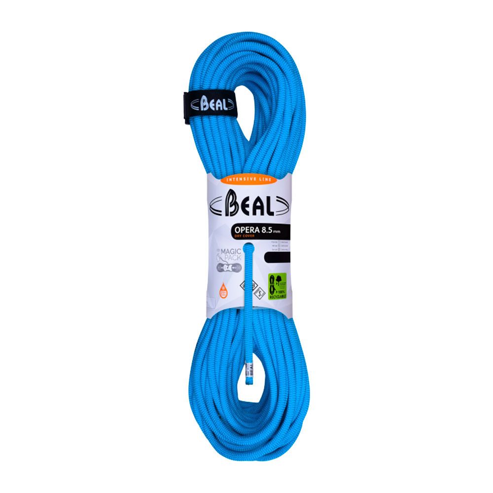 Beal OPERA 8.5MMX60M DC - Corde polyvalente bleu
