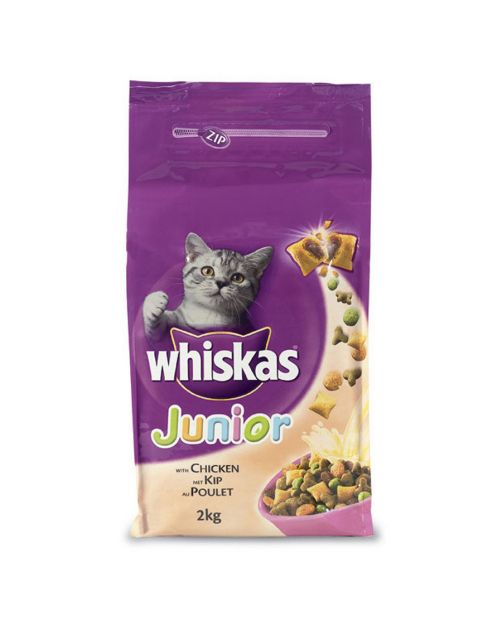 Whiskas Brokjes Junior Kip - Kattenvoer