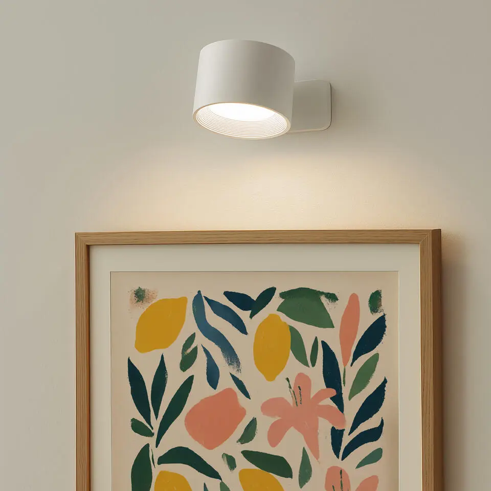 Qazqa wandlampen bright wit geïntegreerde led
