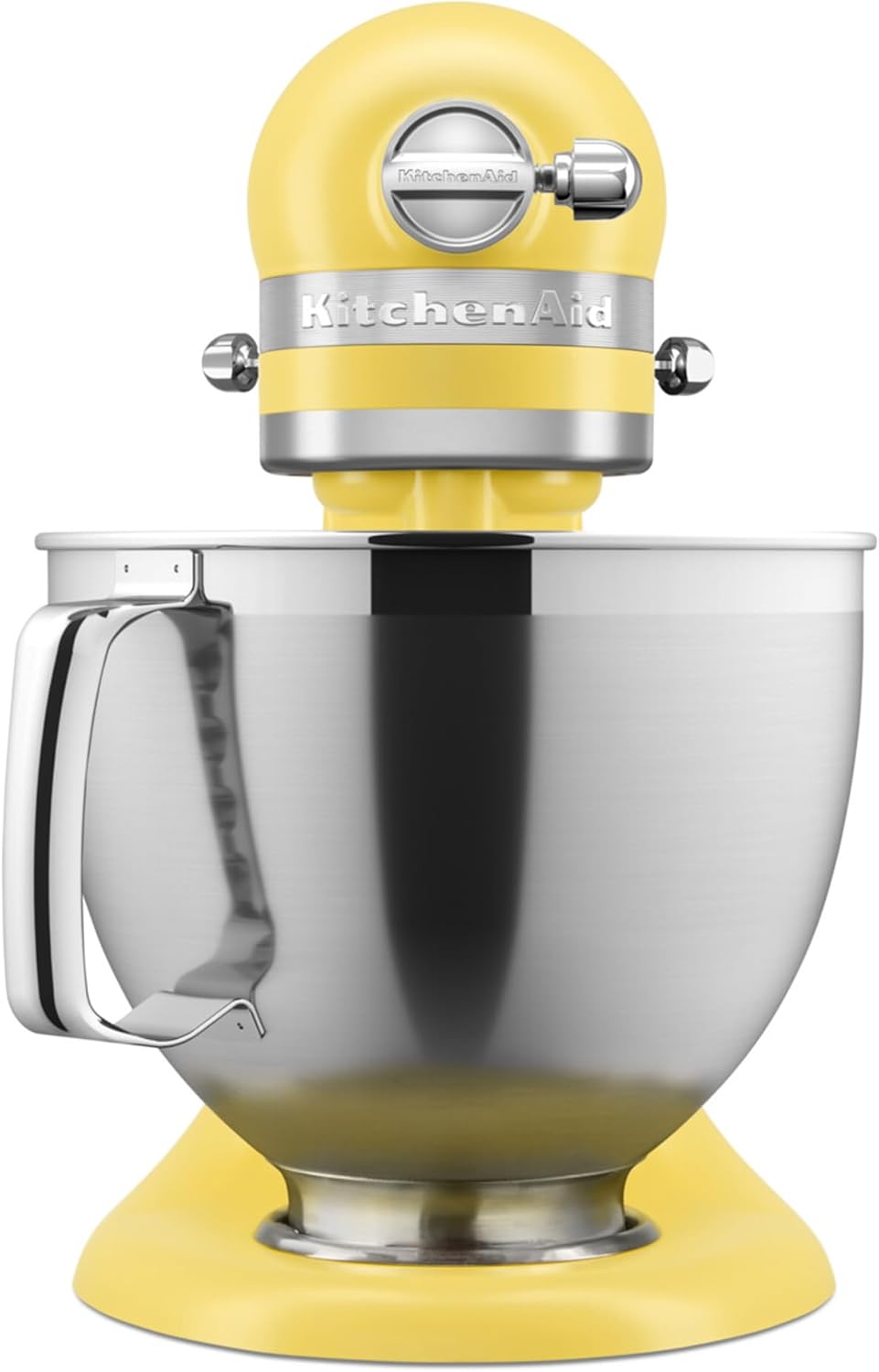 KitchenAid 5KSM195PSEBT Küchenmaschine 4,7 l Butter – ARTISAN, mit kippbarem Motorkopf, 2 Edelstahlschüsseln, Gehäuse aus Spritzgussmetall