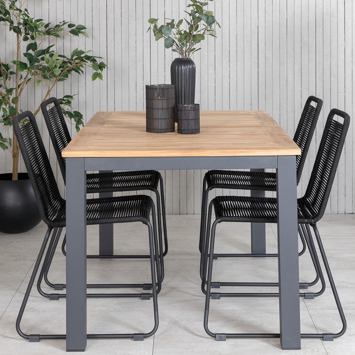 Uitschuifbare tuintafel Arvin Bruin
