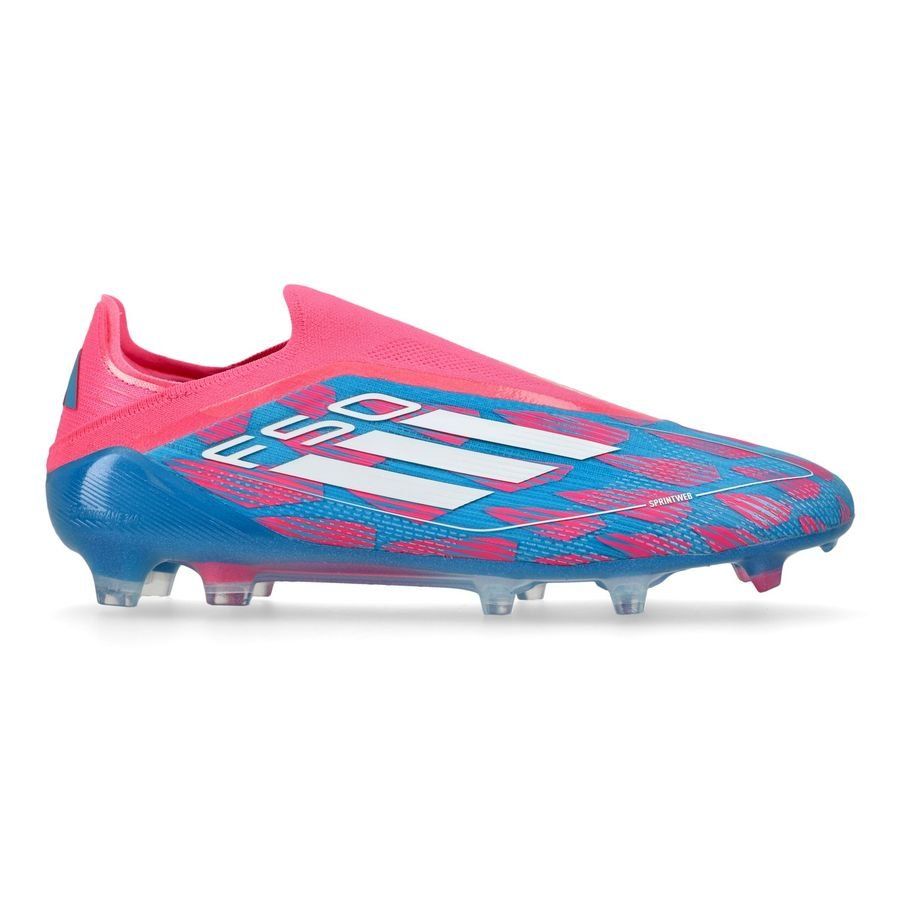 adidas F50 Elite Laceless FG Reemergence - Bleu/Blanc/Rose