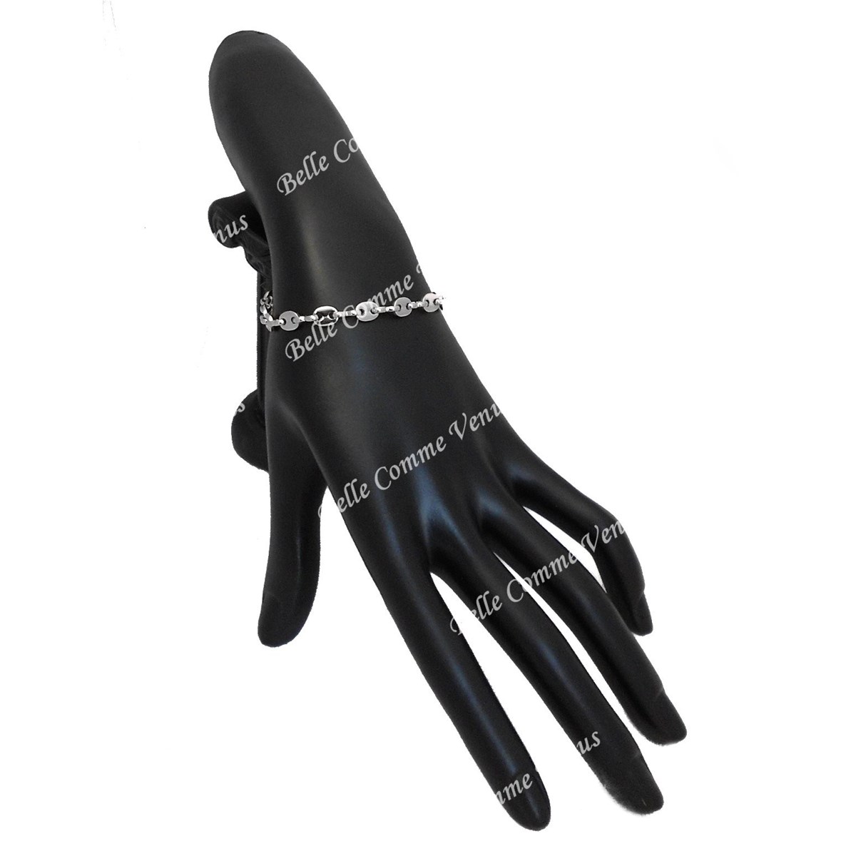Bracelet Grain de Café ARGENT 925 Rhodié