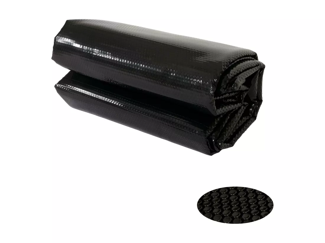Couverture de piscine 400 µm, ovale 7,31x3,65m, noir