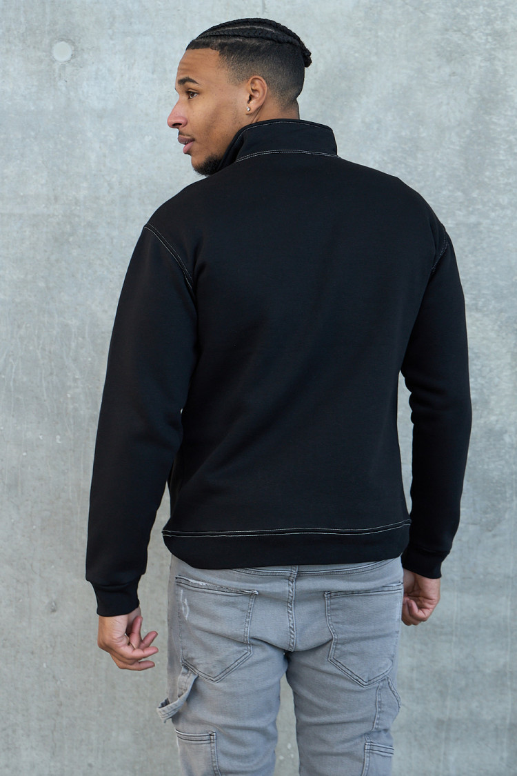 Sweat molletonné noir