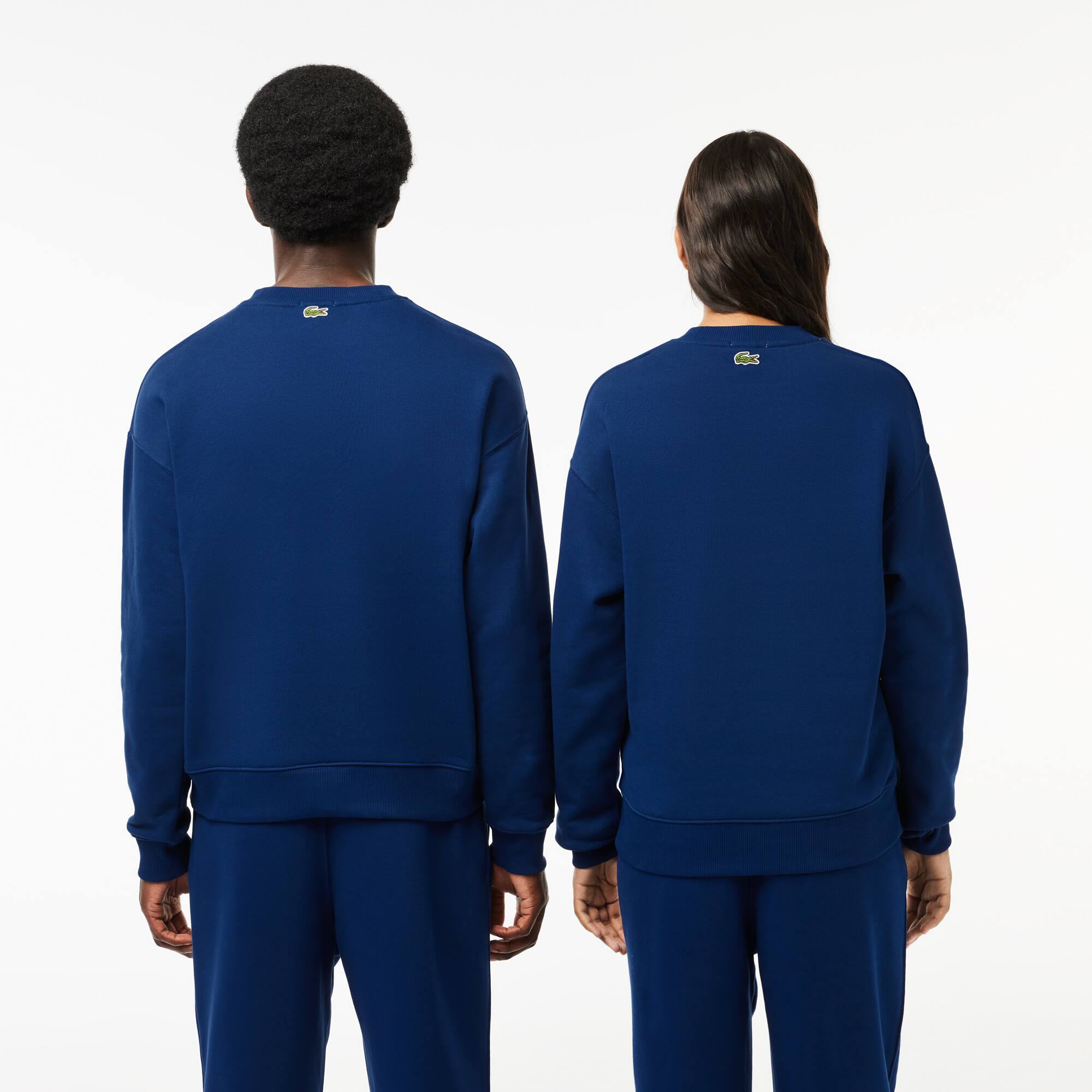 Unisex LACOSTE Jogger-Sweatshirt mit Krokodil-Aufnäher Sweatshirts - Blau - Lacoste - Unisex