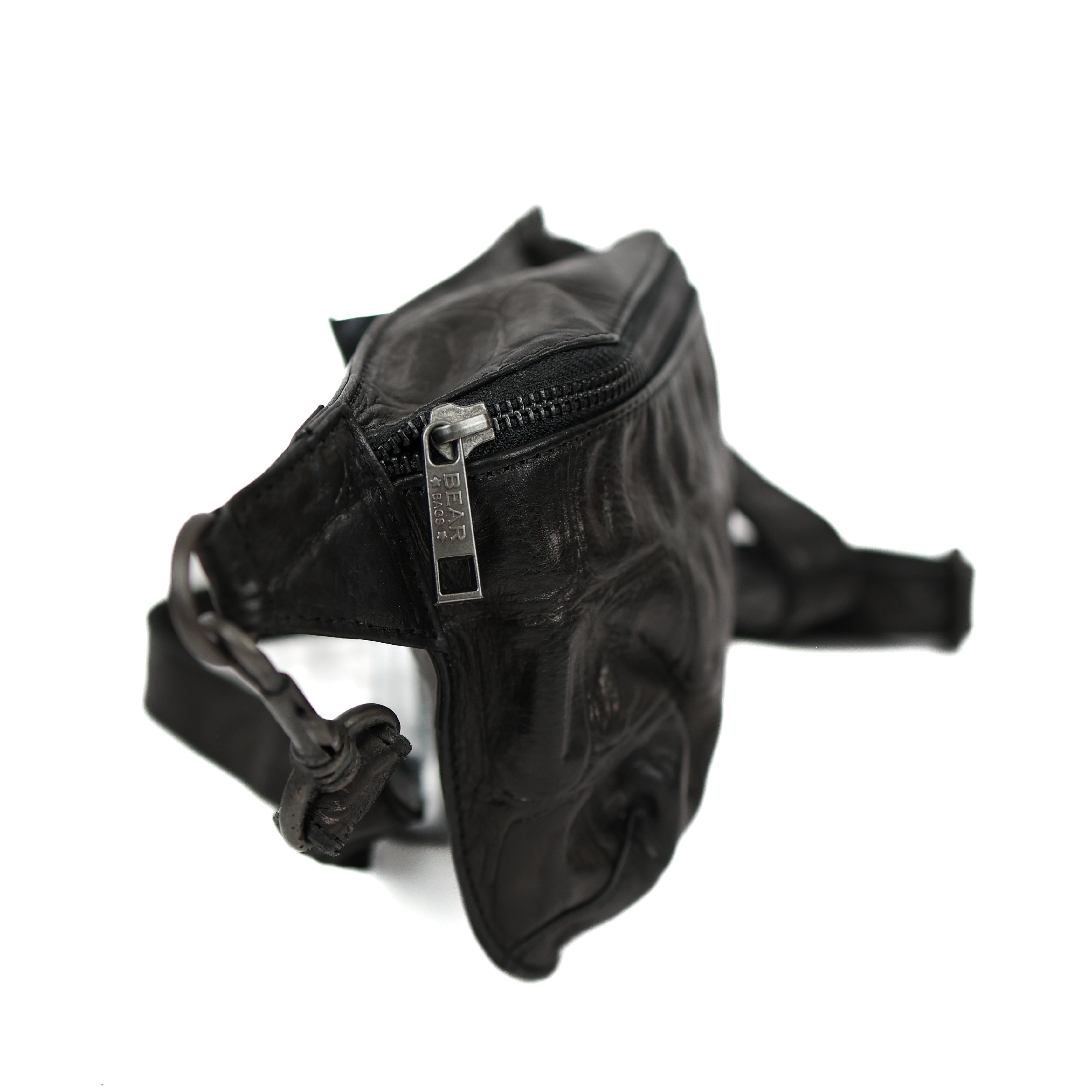 Crossbody tas 'Stef' zwart croco