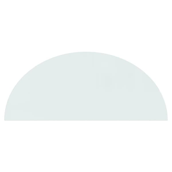 vidaXL Peis glassplate halvrund 1200x500 mm
