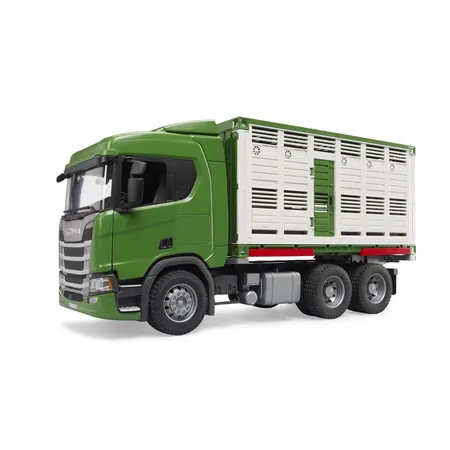BRUDER® Scania Super 560R Tiertransport-LKW mit 1 Rind