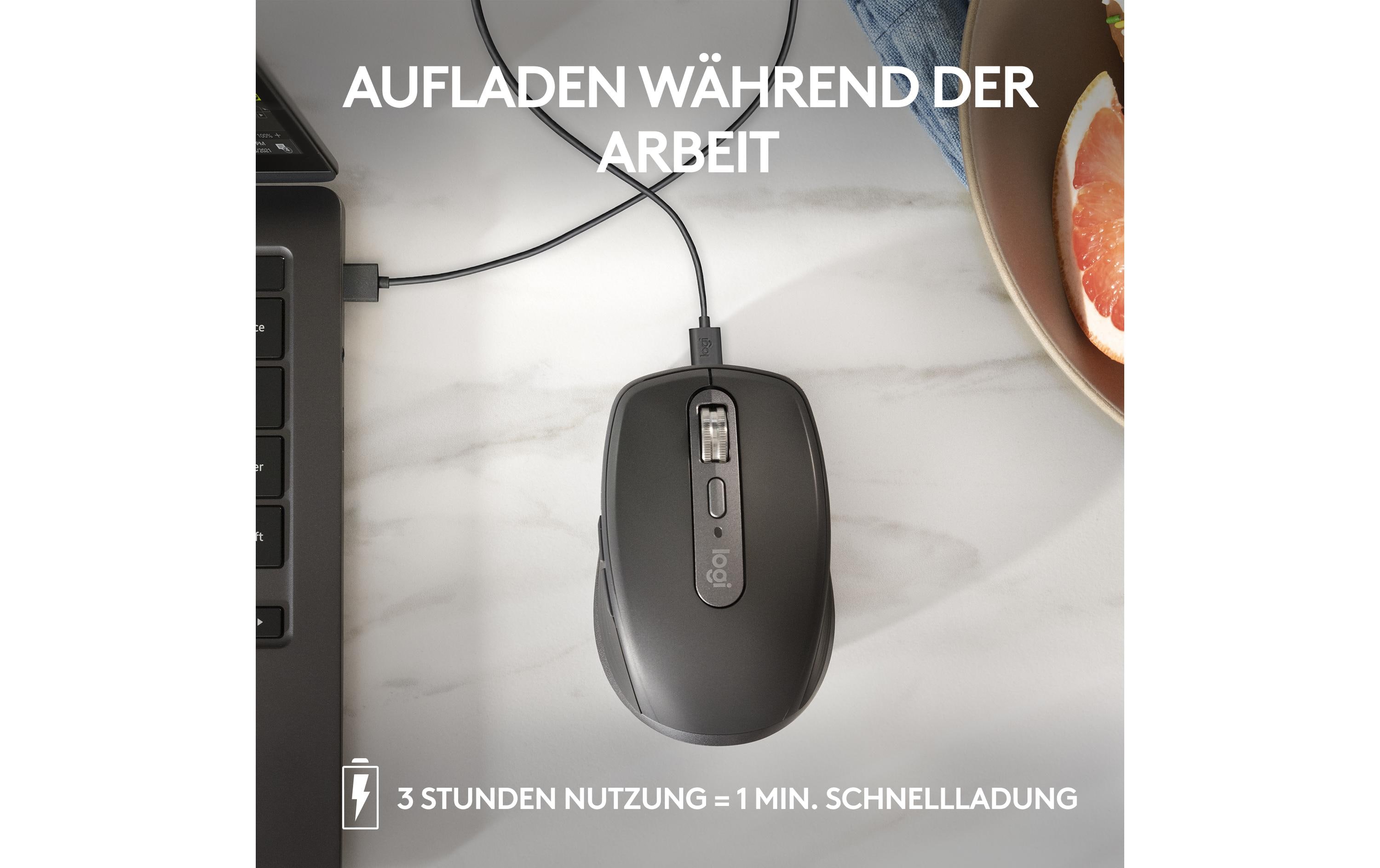 Mobile Maus MX Anywhere 3s GraphiteKompakte kabellose Performance-Maus mit 8K DPI-Sensor