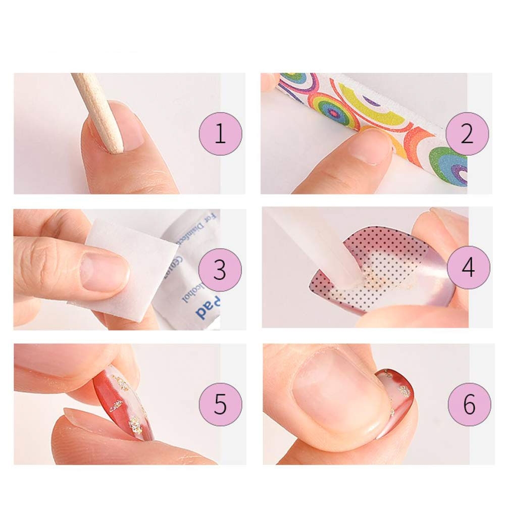 (500er Set) Kunstnägel Fake Nail Tips für die Maniküre - Transparent