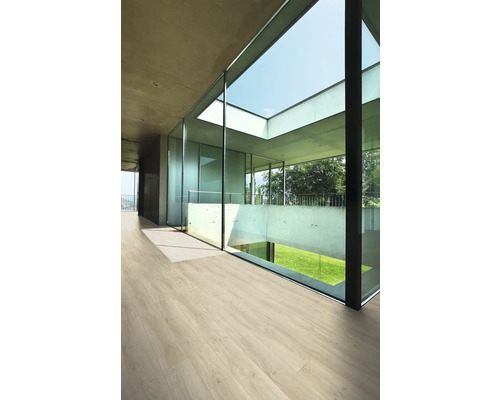 GREEN VINYL vinylvloer, witte eiken landelijke plank, klikverbinding, 1290 x 173 x 3,8 mm