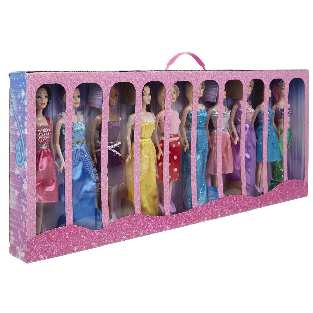 Poupée mannequin en robe de princesse x 10