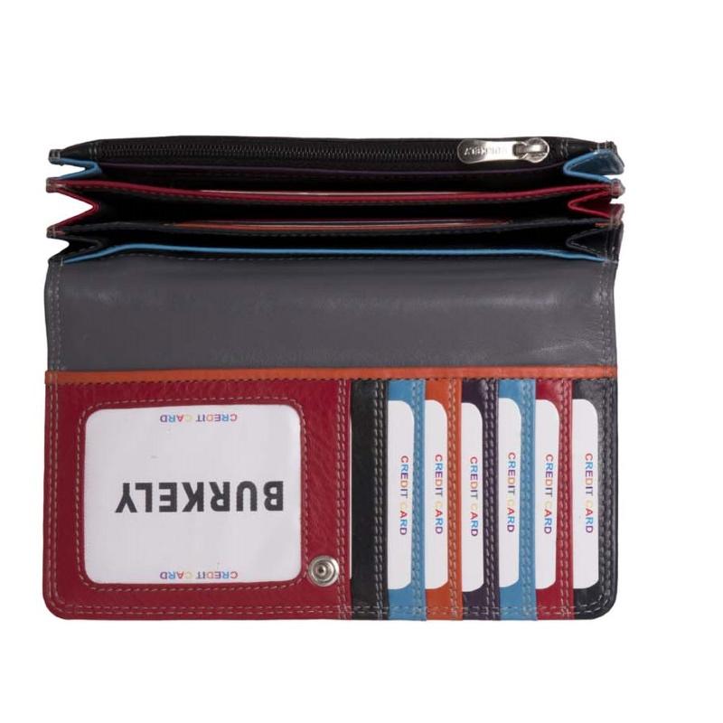 Patchi Dames Portemonnee L ZWART-MULTI