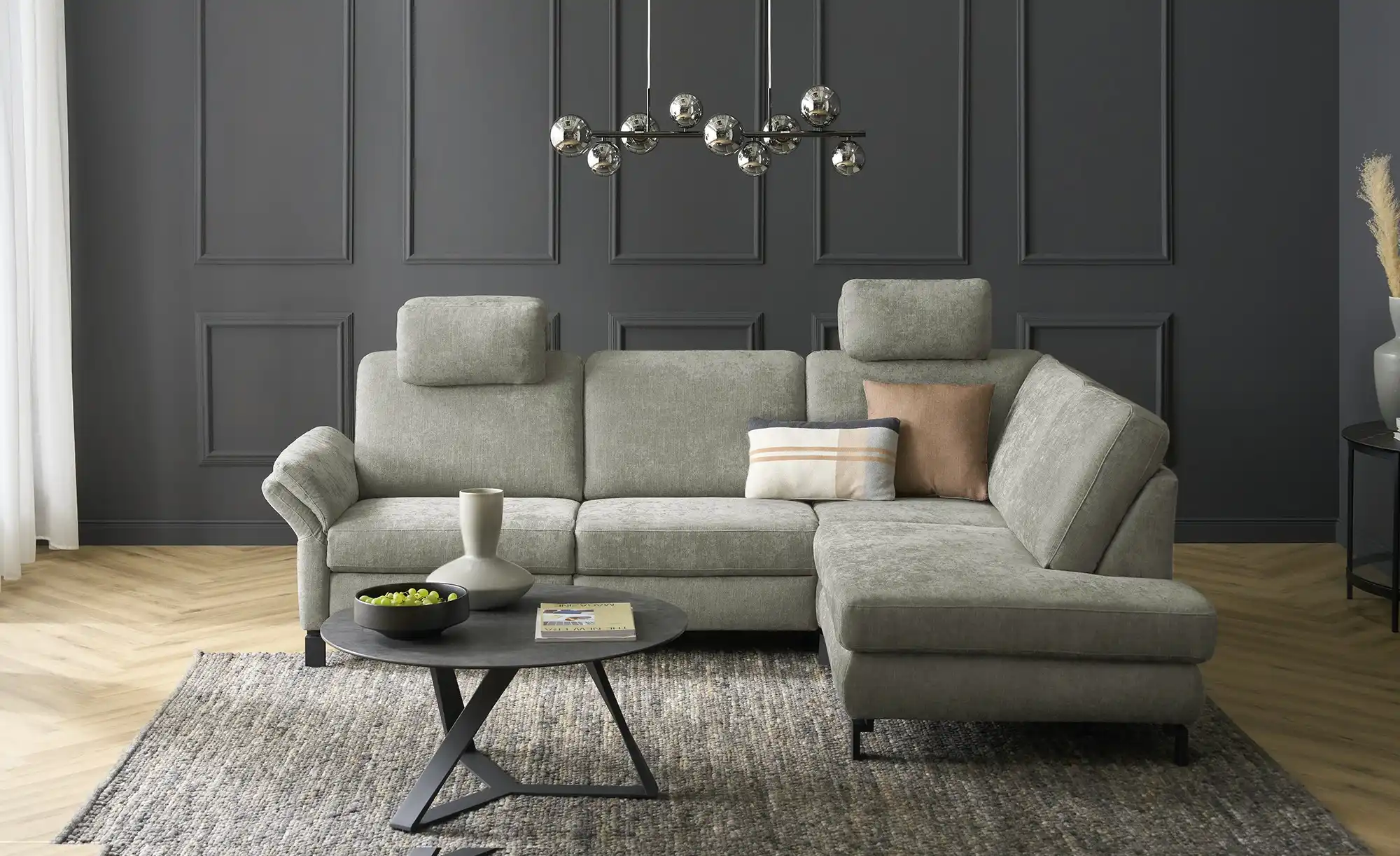 Max Schelling Ecksofa Flachgewebe Maximum Plus