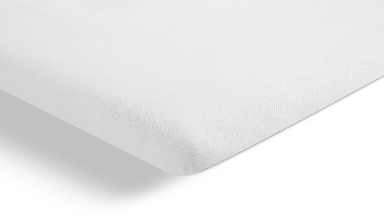 Hoeslaken Beter Bed Select Jersey splittopper wit
