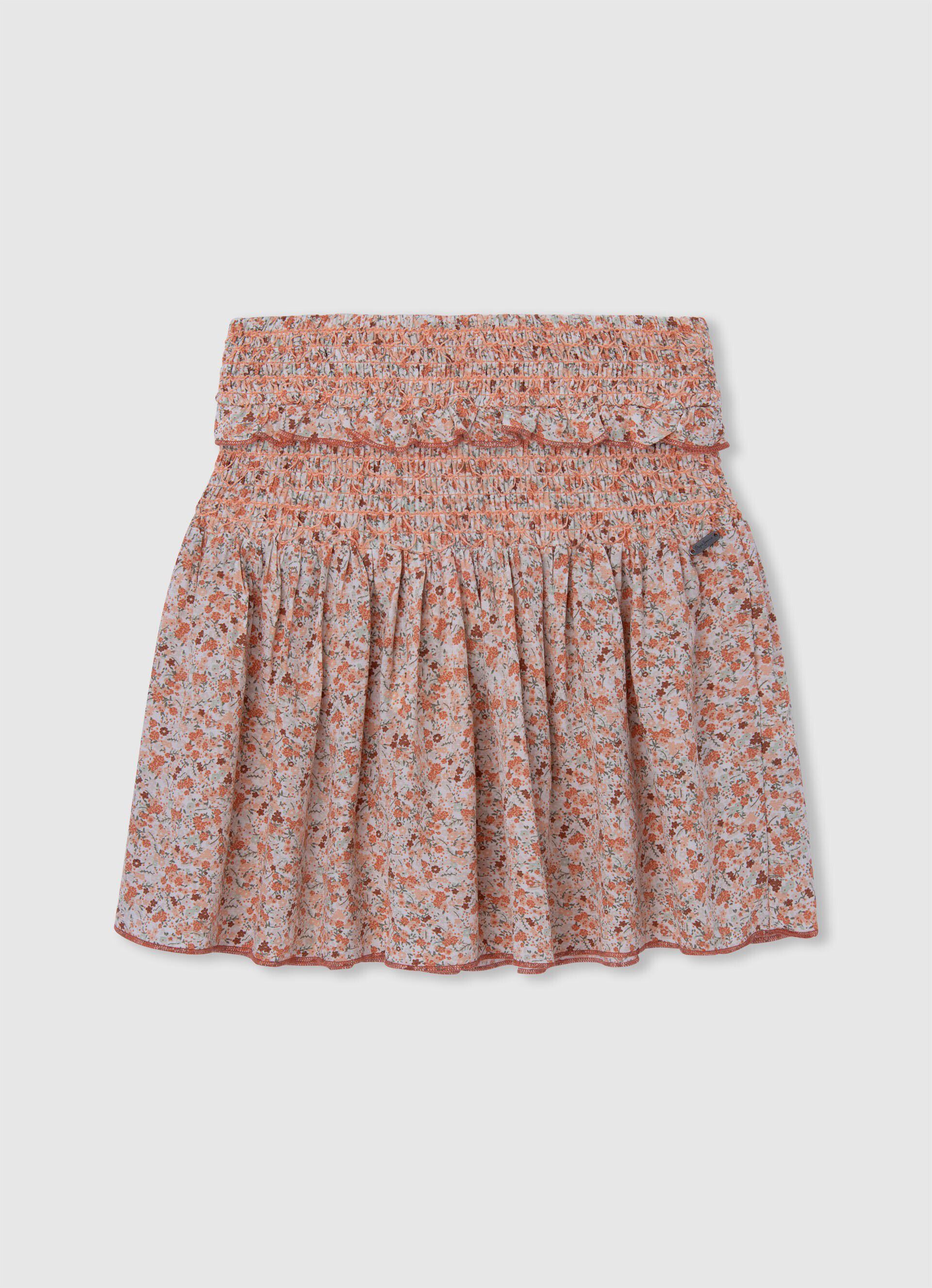 SAIA COM ESTAMPA FLORAL - multicolorida