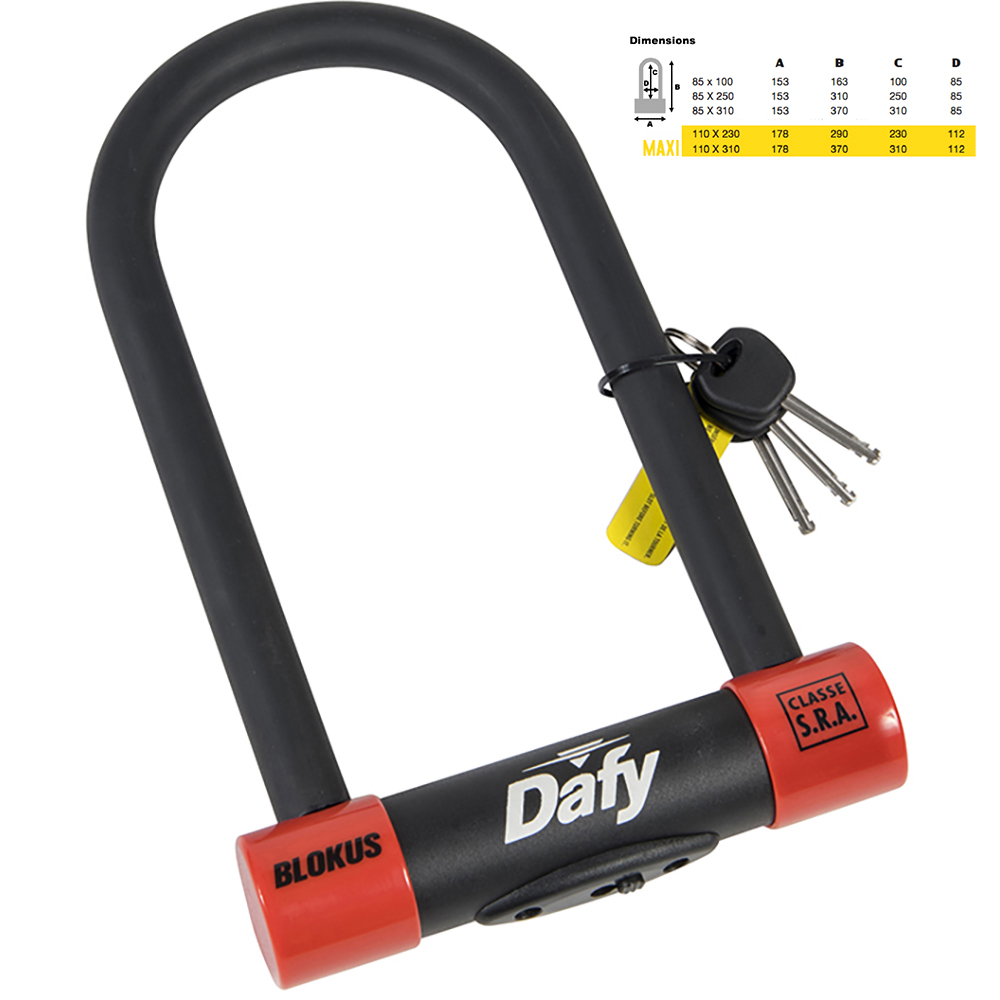 Dafy Moto - Antivol en U Blokus Maxi - SRA