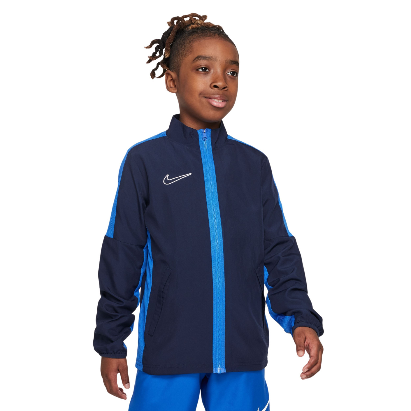 Nike Dri-FIT Academy 23 Full-Zip Trainingspak Woven Kids Donkerblauw Blauw Wit