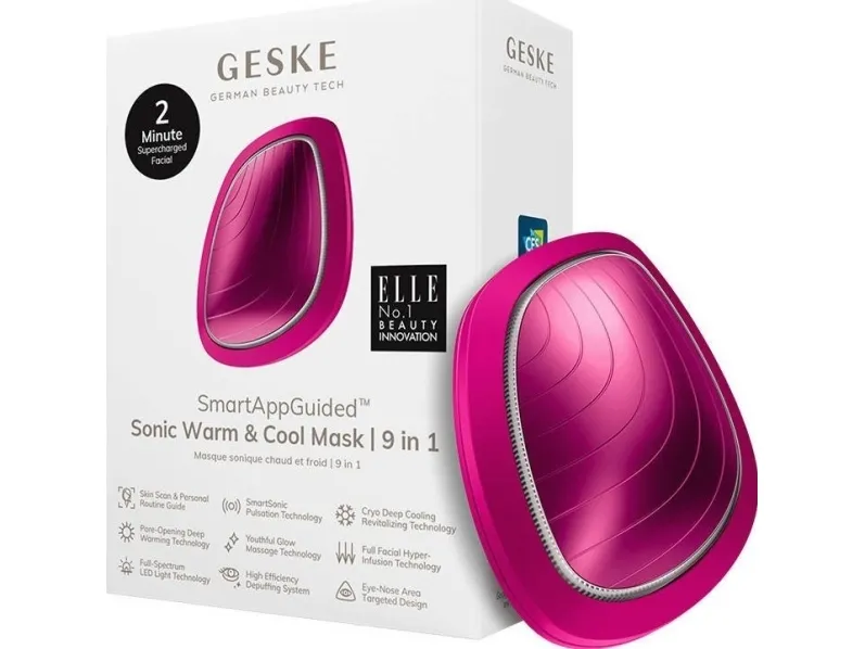 Geske Cool & Warm 9in1 Sonic Facial Massager Geske with App (magenta)