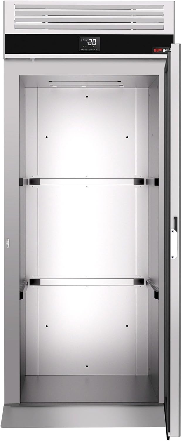 GGM Gastro EinfahrTiefkühlschrank Edelstahl PREMIUM - GN 2/1 - GN 1/1 - EN 600x400-700 Liter - mit 1 Tür
