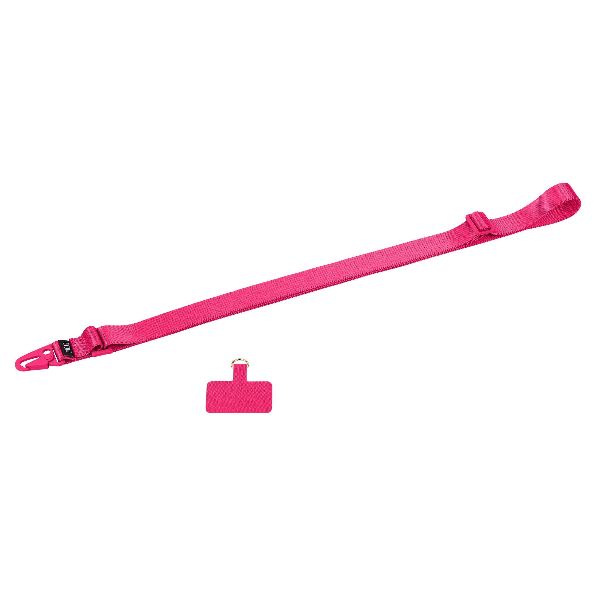 (140cm) Universal Necklace Handykette Umhängeband für Schutzhülle   2x Einlage (uni-pink) - Pink