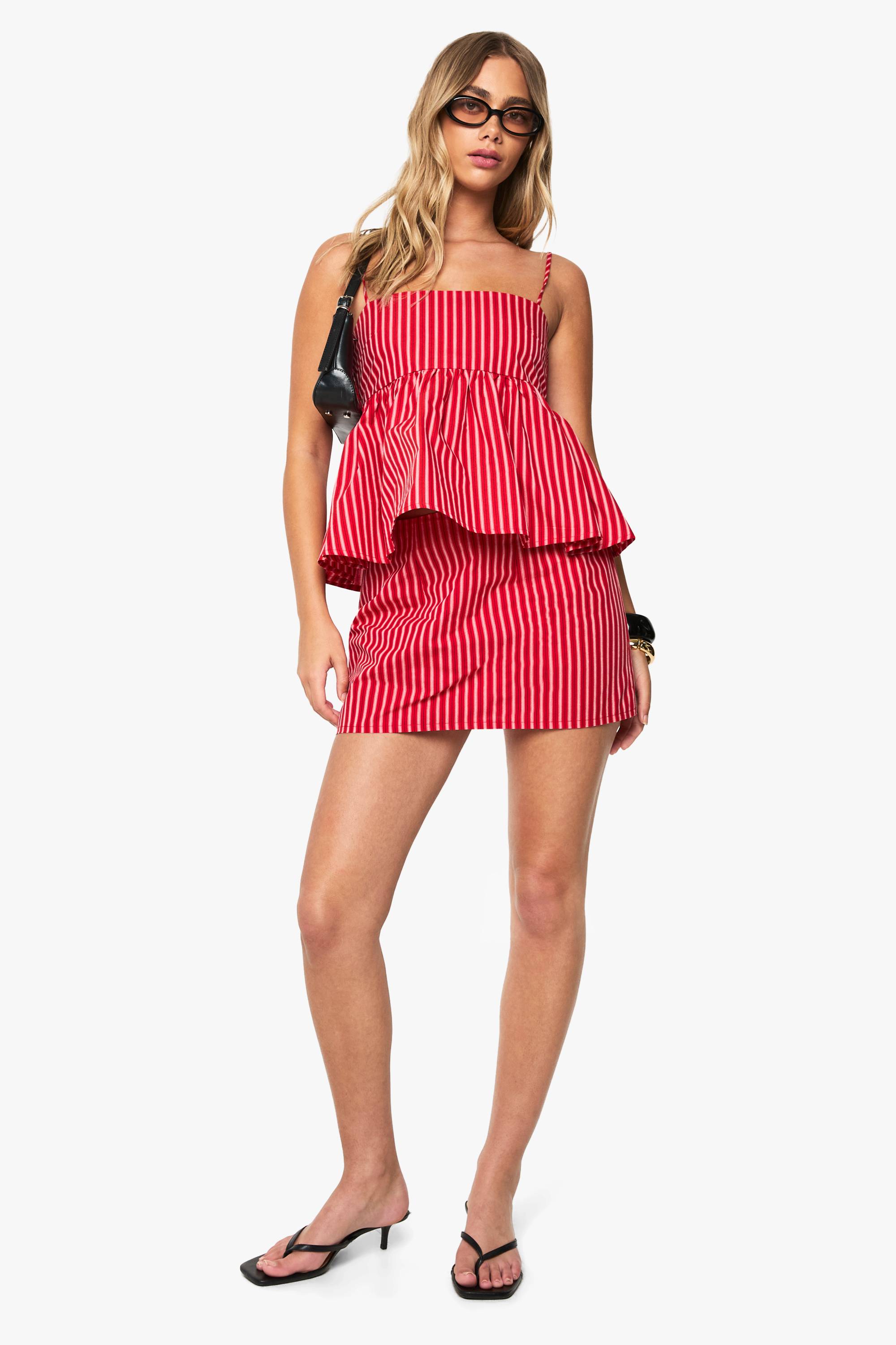 boohoo Jupe mini à rayures