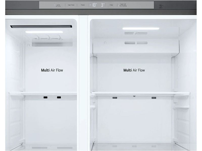 LG Foodcenter GSJC41PYPE Silber Side-by-Side Kühlschrank