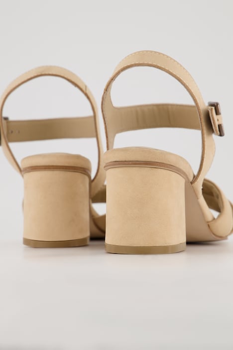 Leder-Sandalen, gekreuzte Riemen, Weite H