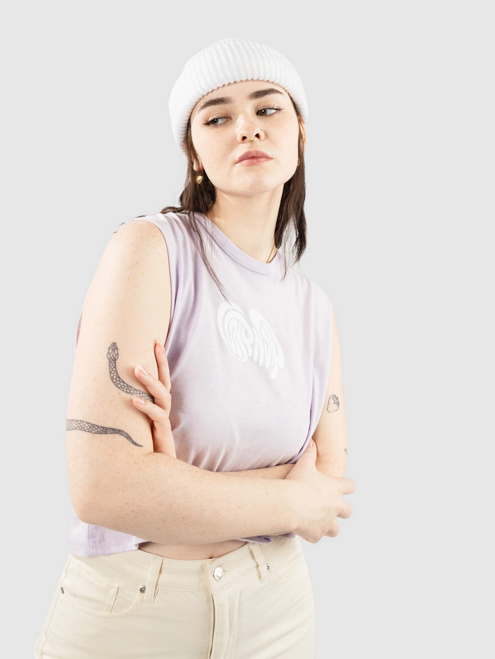 RIPNDIP Beautiful Fomo Tank Top lavender mineral wash