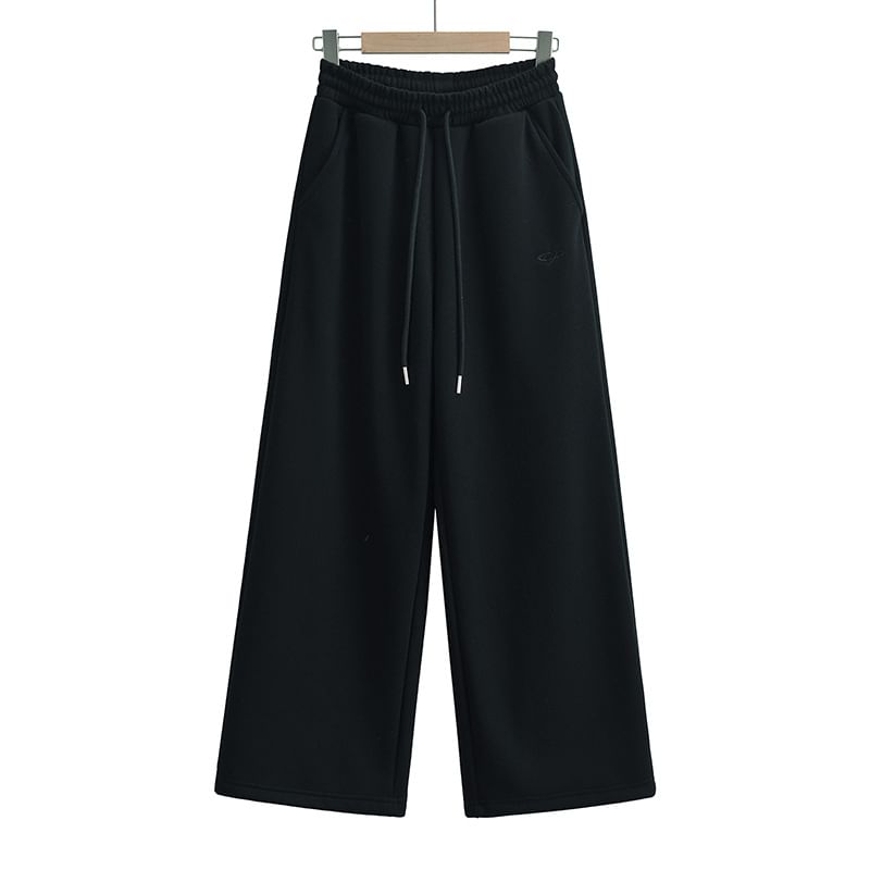 Faiar - Hoge taille effen wijde joggingbroek