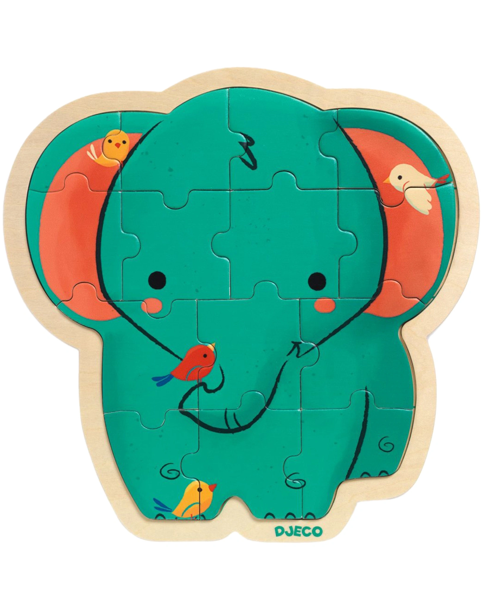 Puzzle ELEFANT 14-teilig aus Holz
