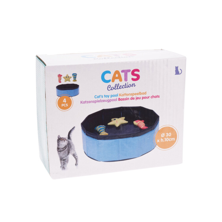Pool für Katzen 30 cm blau