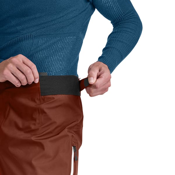 Pantalon ski de randonnée ORTOVOX 3L ORTLER PANTS M CLAY ORANGE