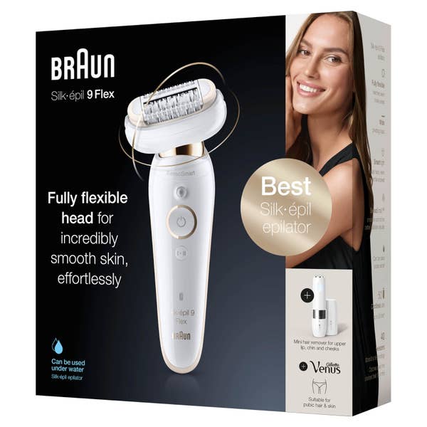 Braun Silk-épil 9 Flex 9-004 – Epilierer mit flexiblem Kopf zur einfacheren Haarentfernung