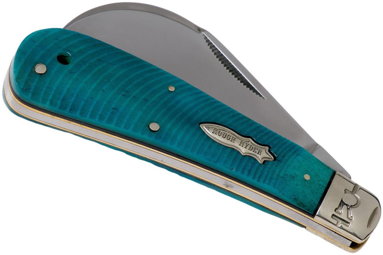 Rough Ryder Black & Blue Hawkbill RR2121 zakmes